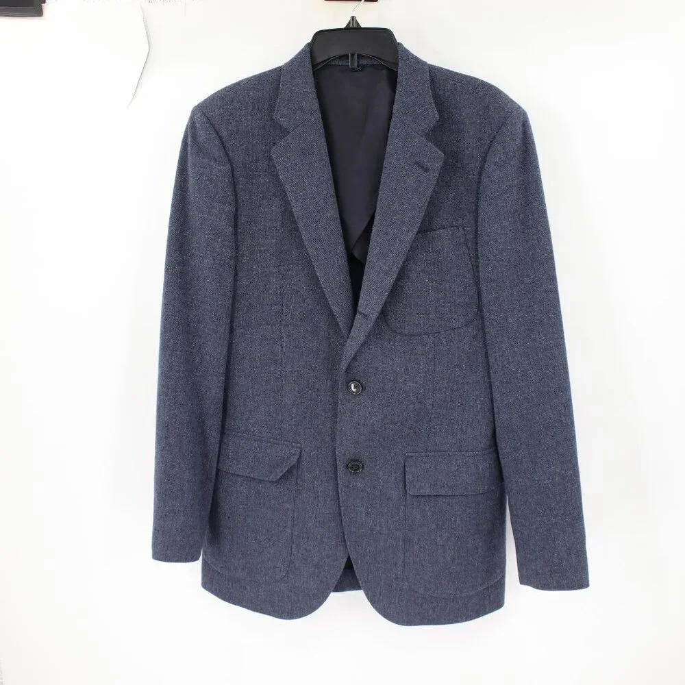 J. Crew Sport Coat Mens 38R Moon British Cloth Wool Two Button Single Breasted‎